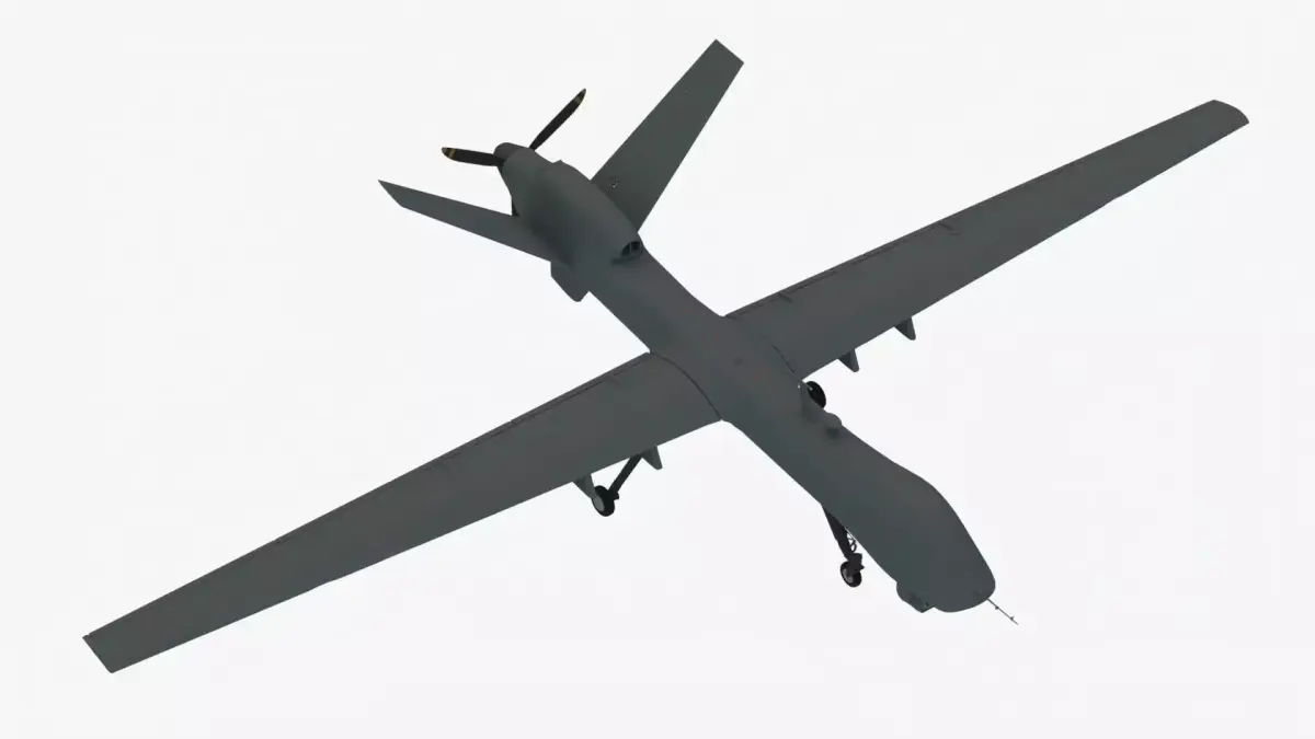 UDIM 8K Unmanned Combat Air Vehicle MQ 9 Reaper UAV 3D model
