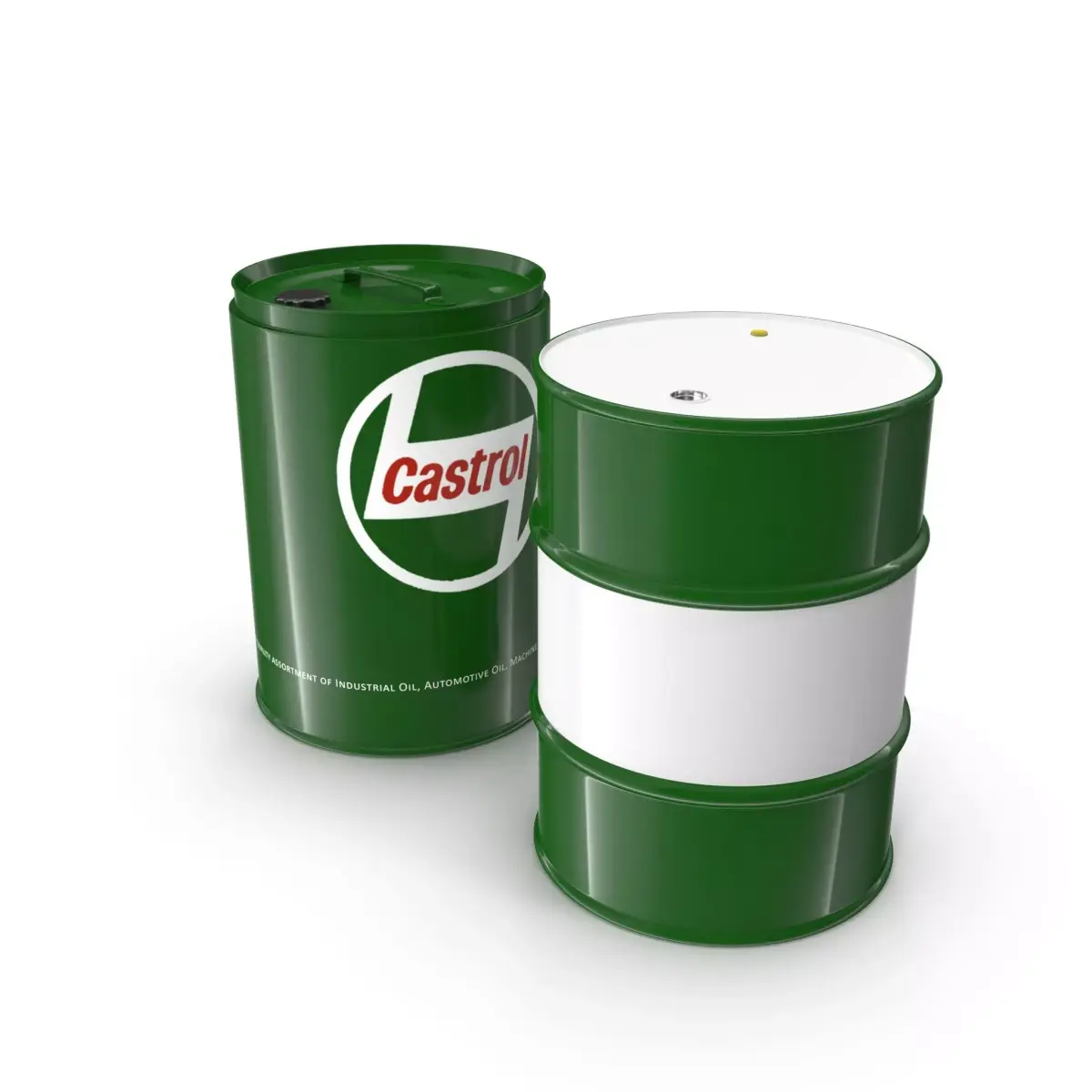 Castrol barrel Clean Low-poly 3D model