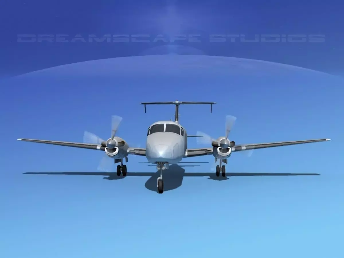 Beechcraft B1900C Bare Metal 3D model