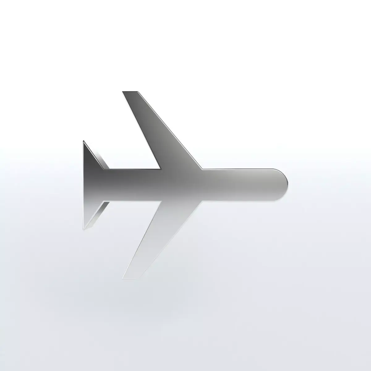 Airplane Mode Symbol v1 007 Low-poly 3D model