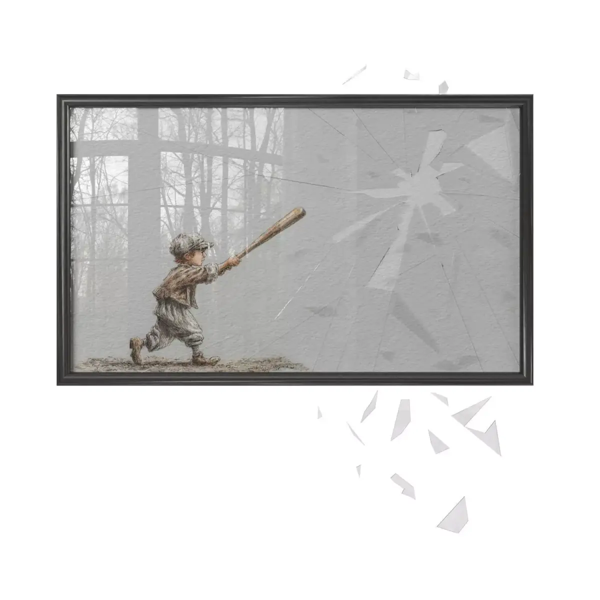 Illustrated wall art frame - Part 3 3D model