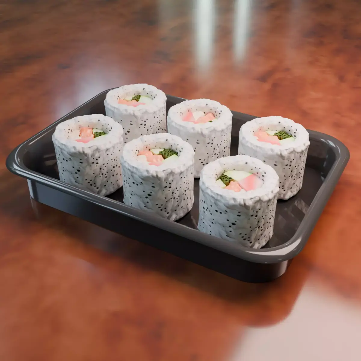 Sushi Rolls Herring sushi roll 3D model