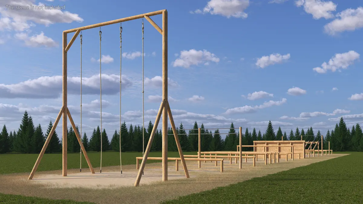 Military Obstacle Course Fur 3D model