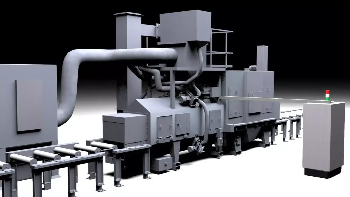 Shotblastingmachine industrial machine 3D model