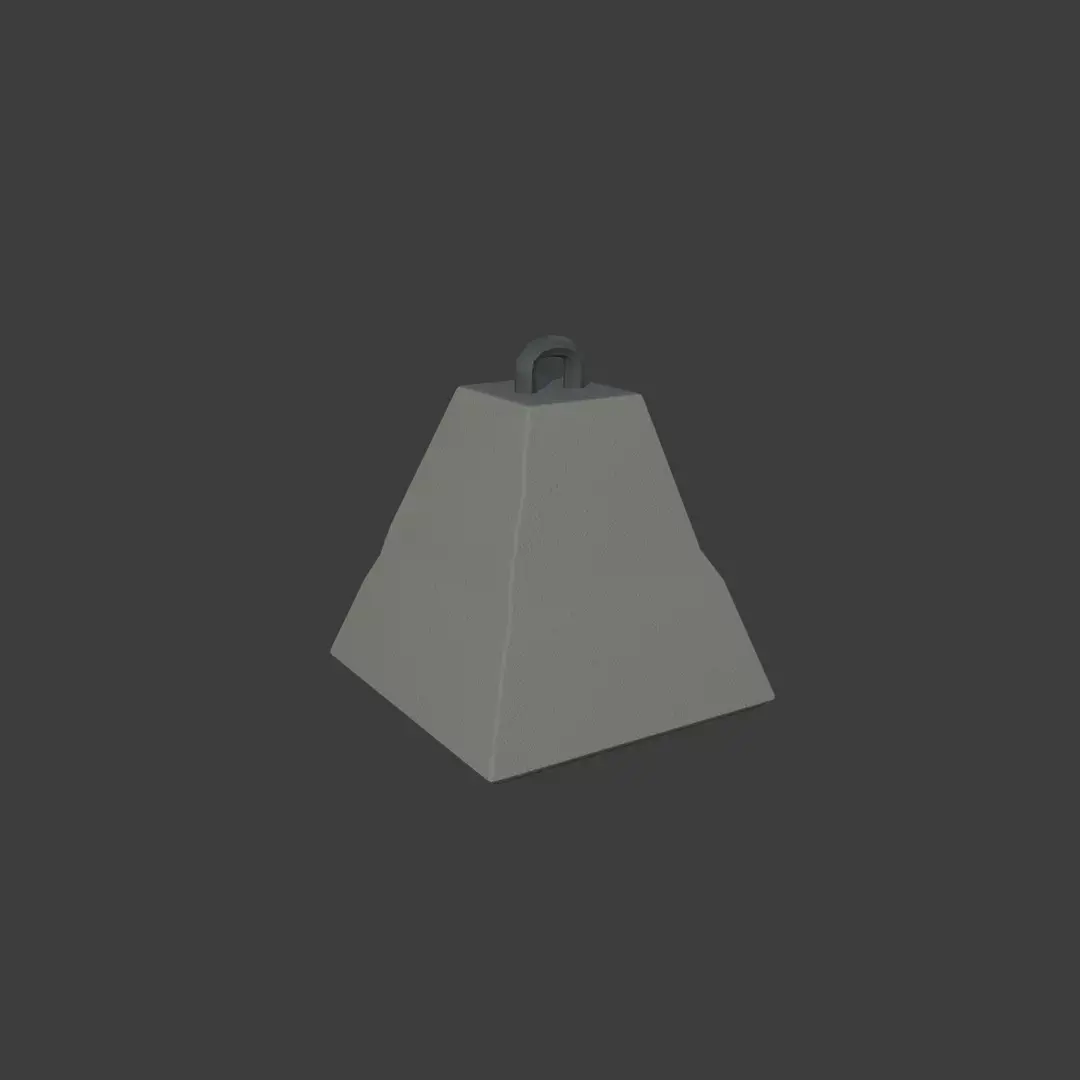 Concerte Weight Low-poly 3D model
