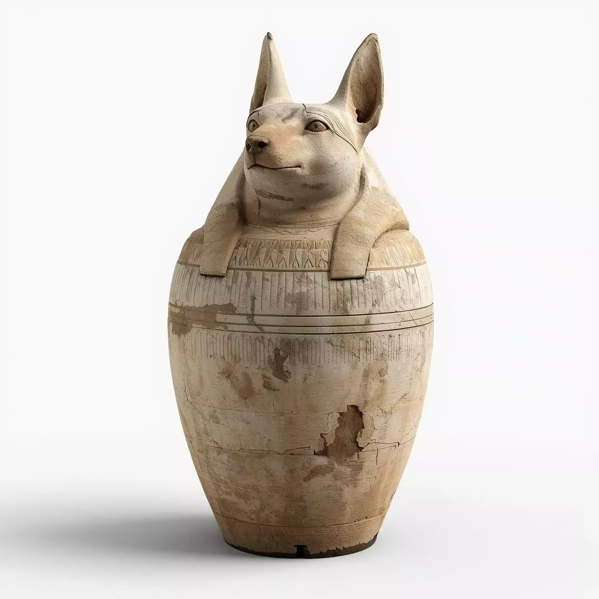 Ancient Egyptian Canopic Jar 3D Prop 3D model