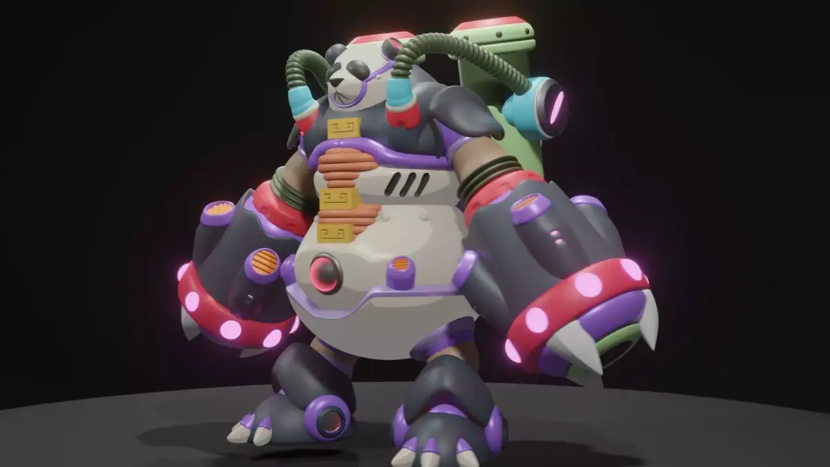 Bamboo Pandamonium 3D model