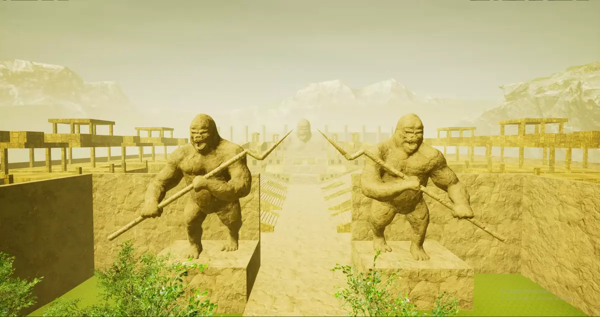CW The Flash Gorilla City 3D Model Low-poly 3D model