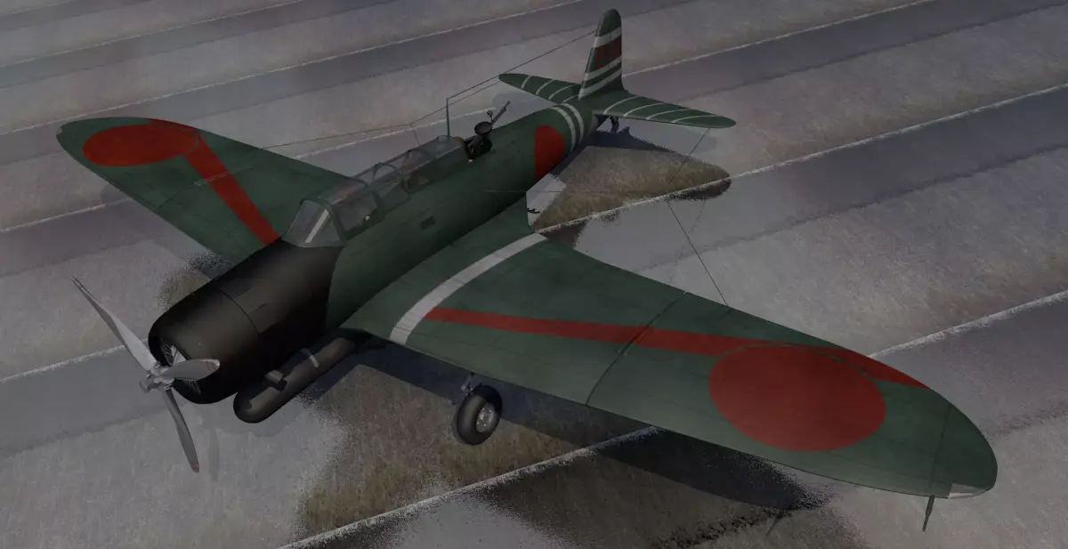 Nakajima B5N2 Kate 3D model