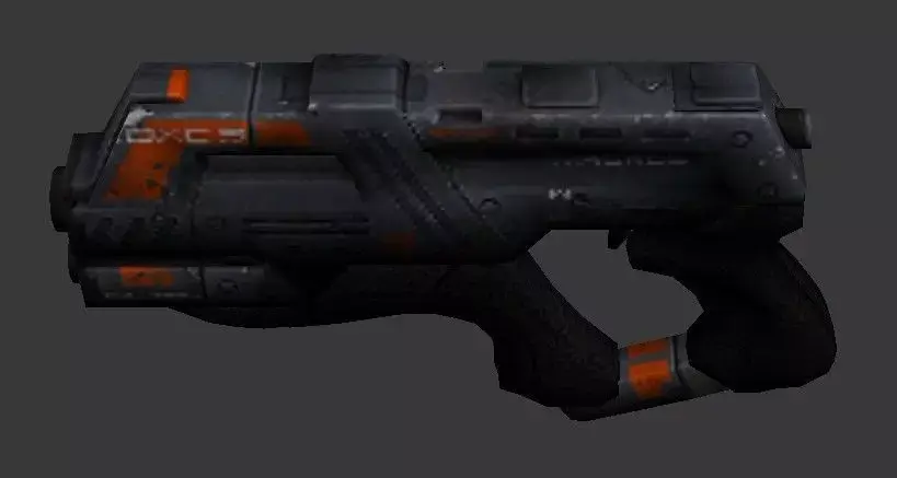 Hitech gun  3D model