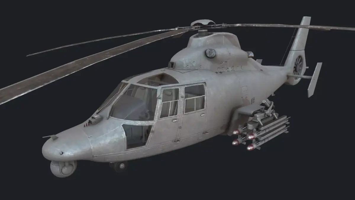 Harbin Z-9 Low-poly 3D model