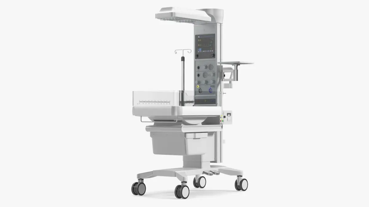 BQ80 Infant Radiant Warmer Unit White 3D model