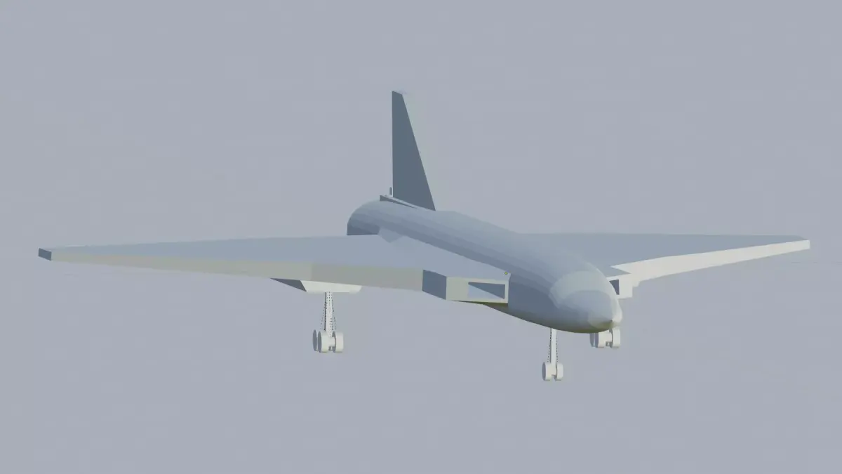 Long range supersonic bomber Nu-22 3D print model