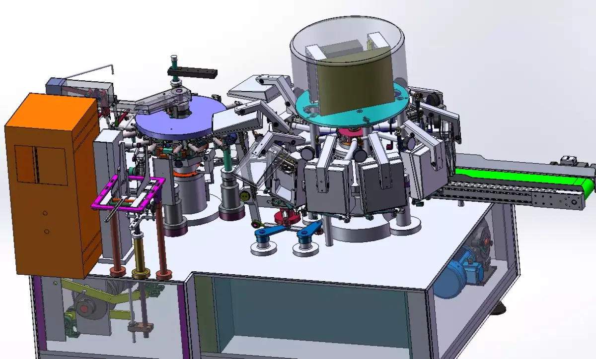 Double Rotary Vacuum Bag Packaging Machine  3D model