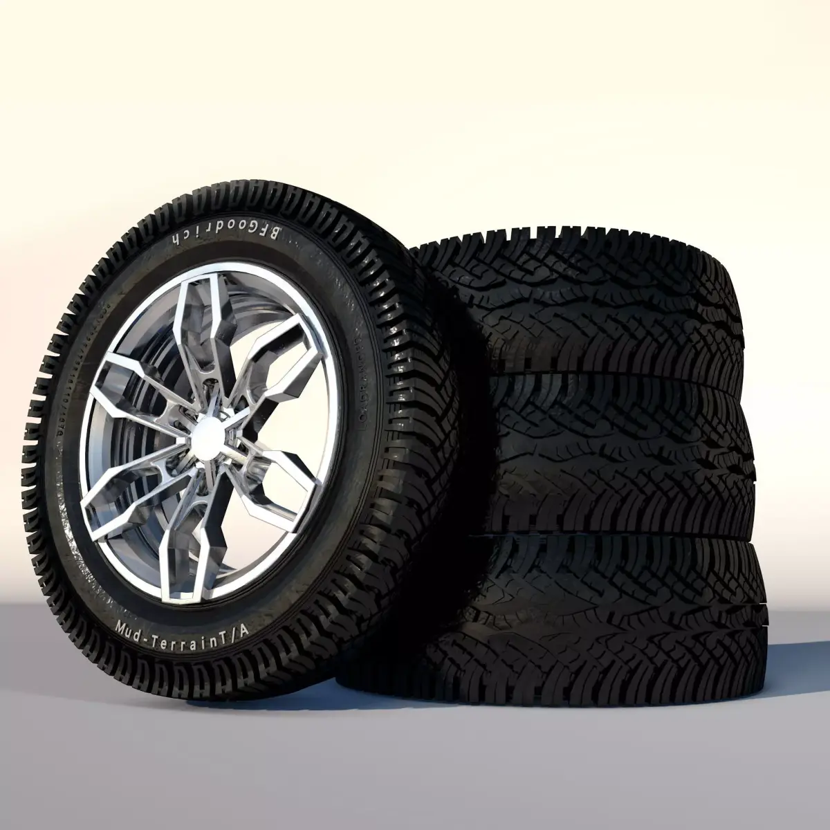 Tire with disc 3D model