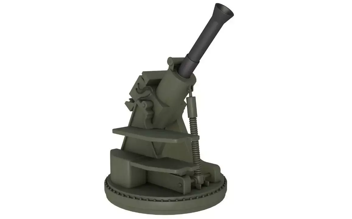 RMS6L 120 Mortar System 3D model
