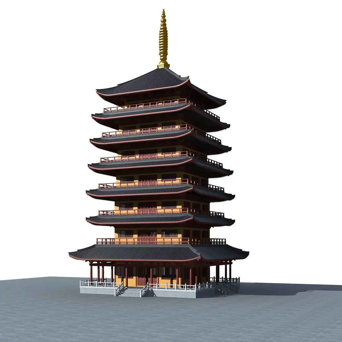 Chinese Style Architecture 3D model 62