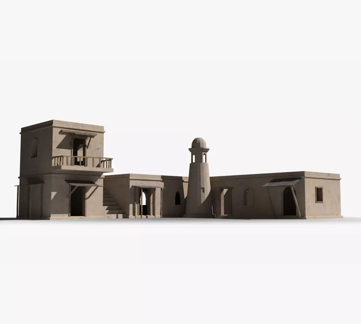 Arab x41 Low-poly 3D model