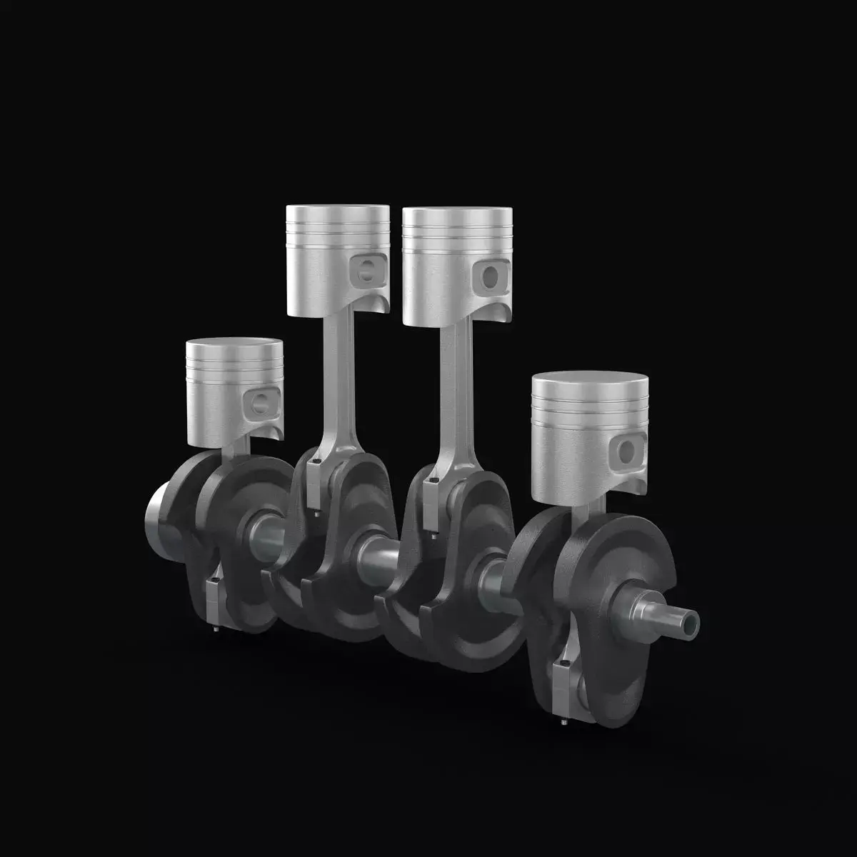 Crankshaft Animation 3D model
