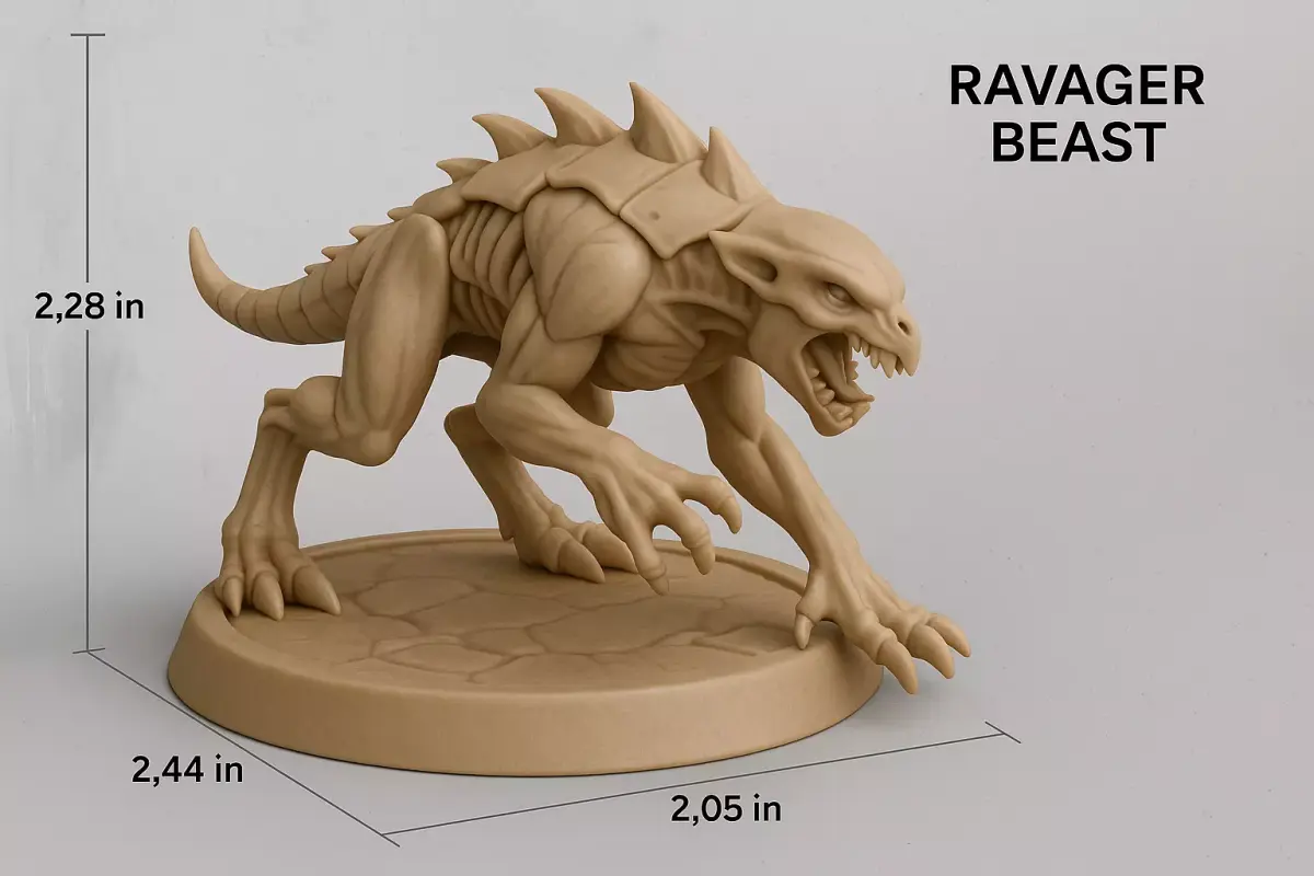 RAVAGER BEAST Apex Alien Predator STL Pack 3D print model