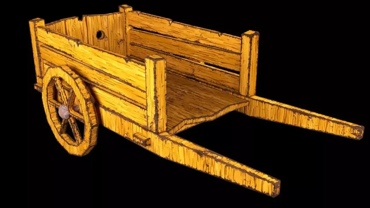 Carriage LP Low-poly 3D model