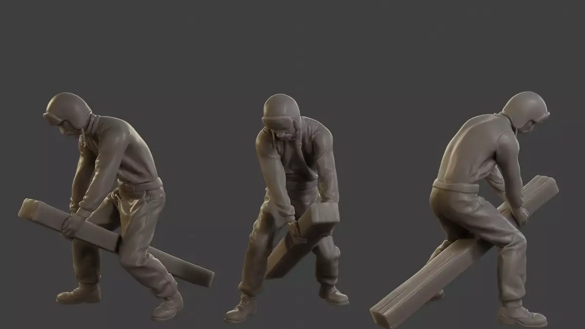 1900 Antartic Sailor ANS1 016 3D print model