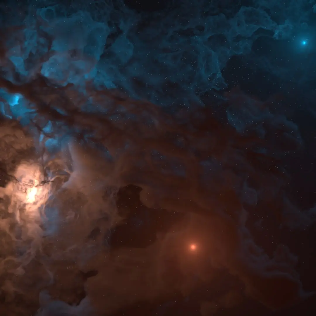 Chaotic Nebula Space for Blender 3D model