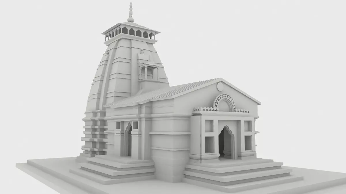 Kedarnath Temple 3D model