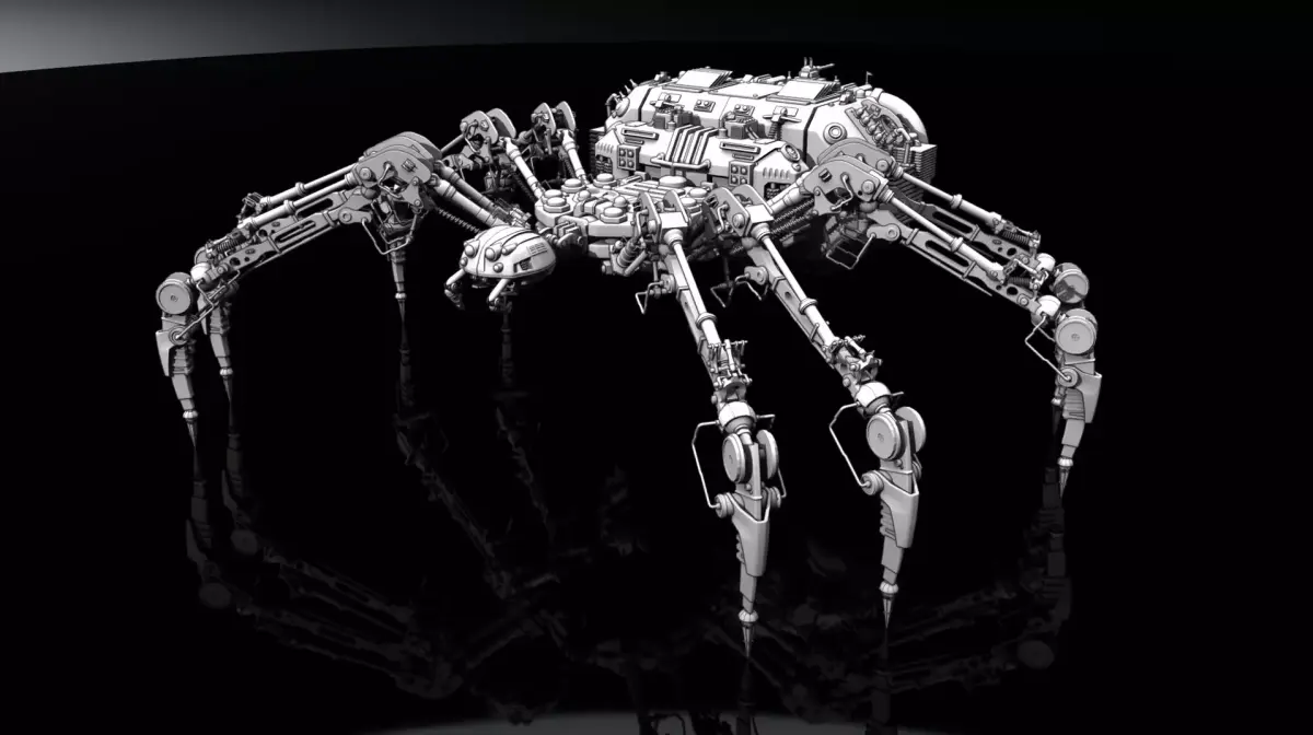 The MechArachnid - Mechanical Spider Rig 3D model