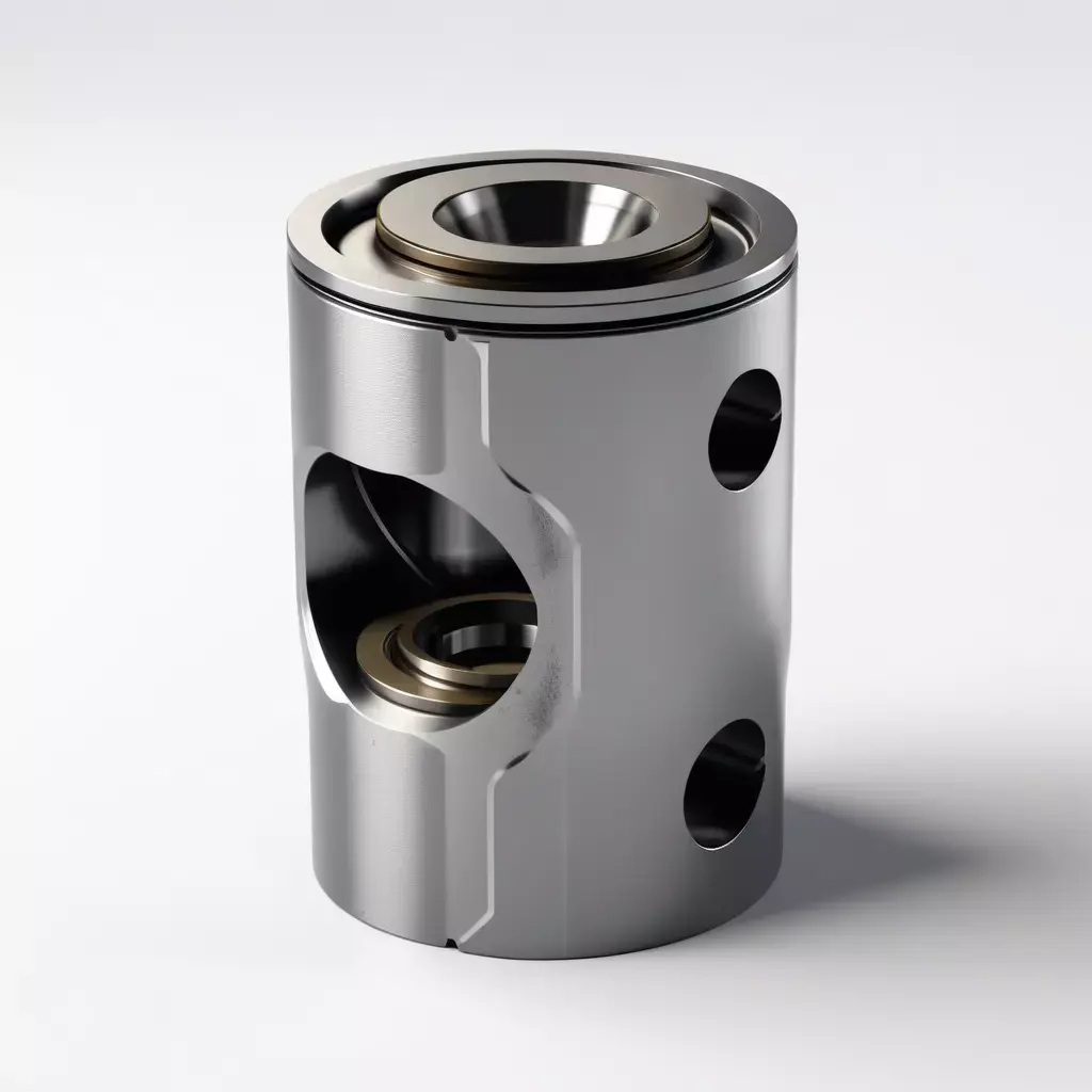 Damaged Hydraulic Piston 3D Model 3D model