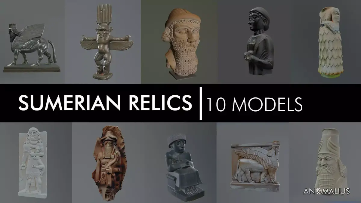 sumerian props 3D model