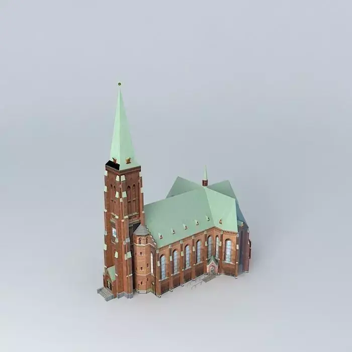 Catholic church in Trinec Free 3D model