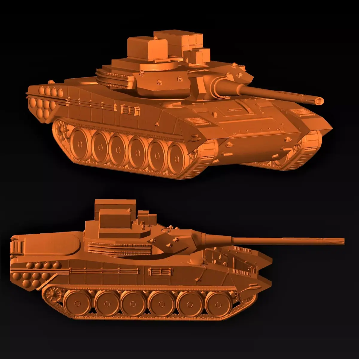 military tank 2 3D print model