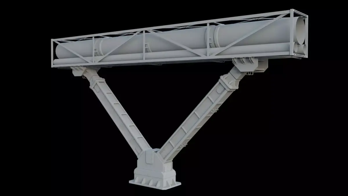 Industrial  structure 3D model