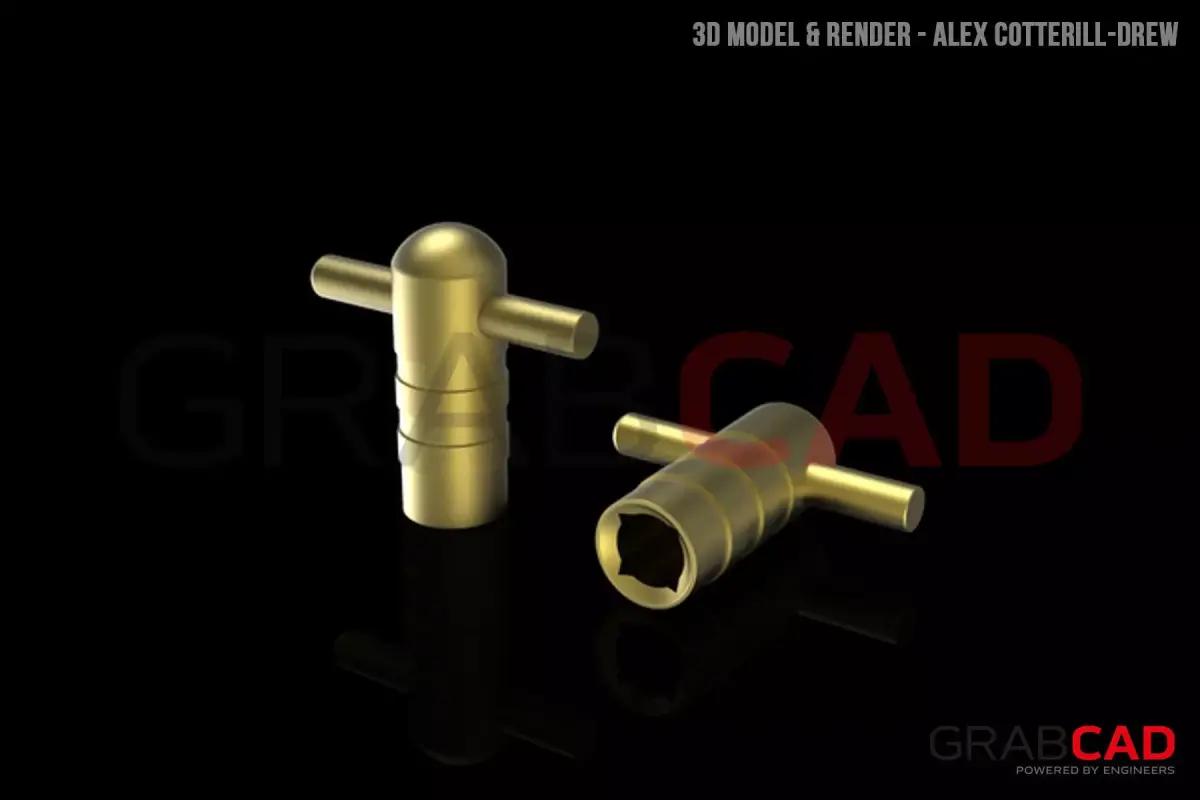 Radiator Bleed Key Free 3D model