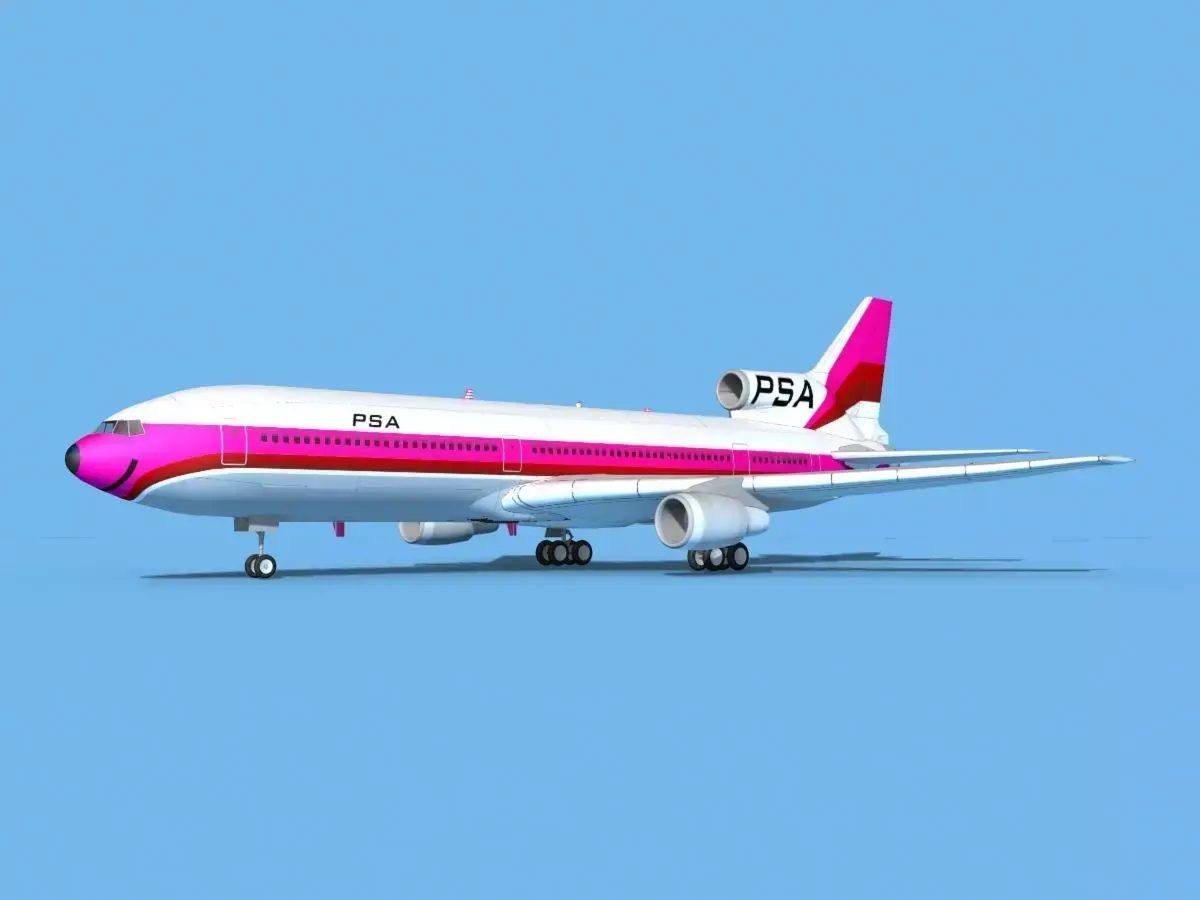 Lockheed L-1011 PSA 3D model