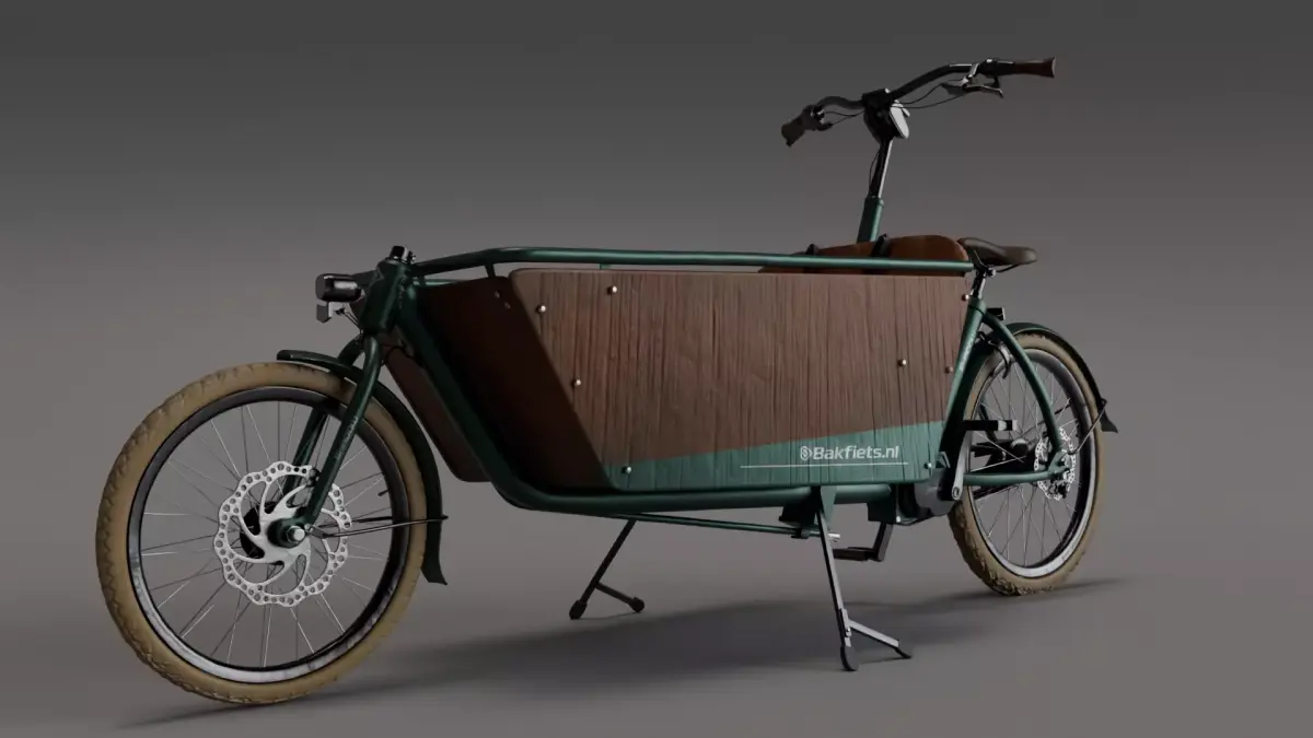 Bakfiets Shadow Steps Cargo Bike 3D model 3D model