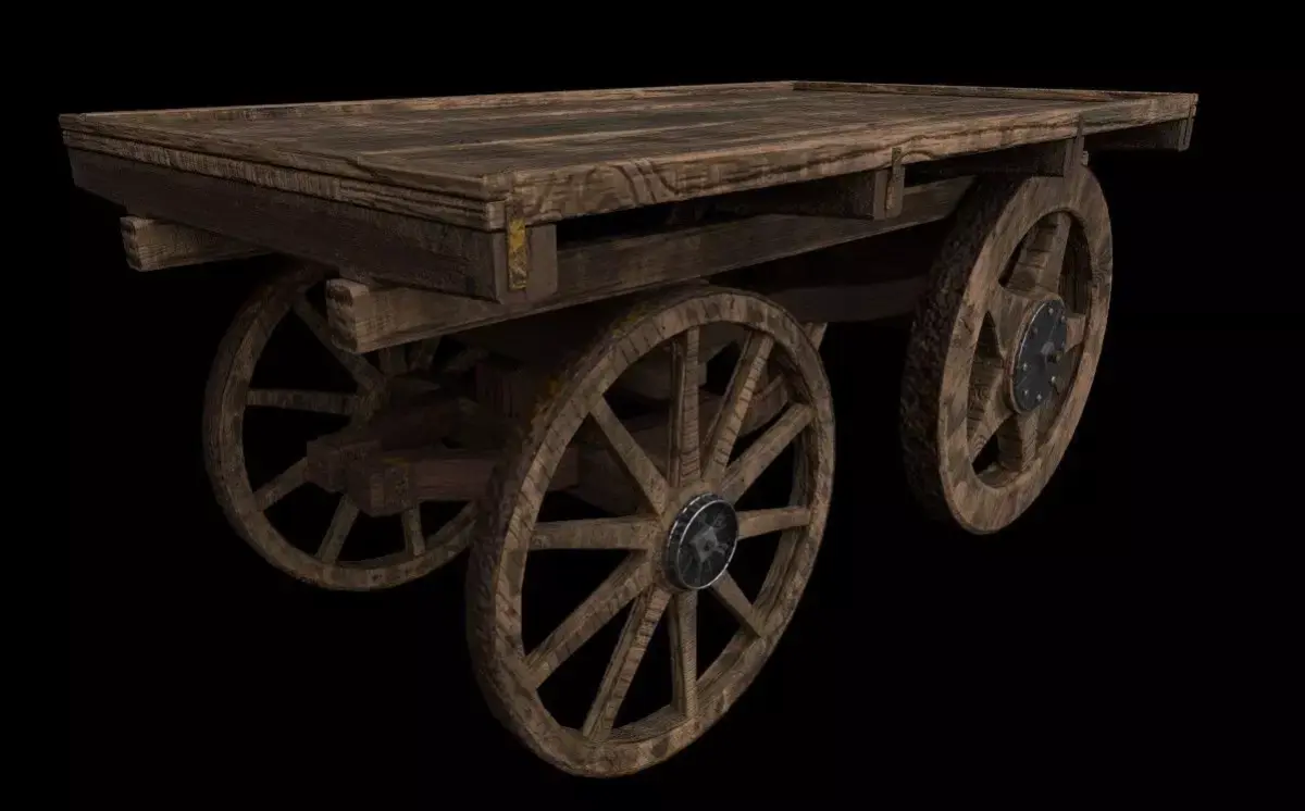 Hand Cart 3D model
