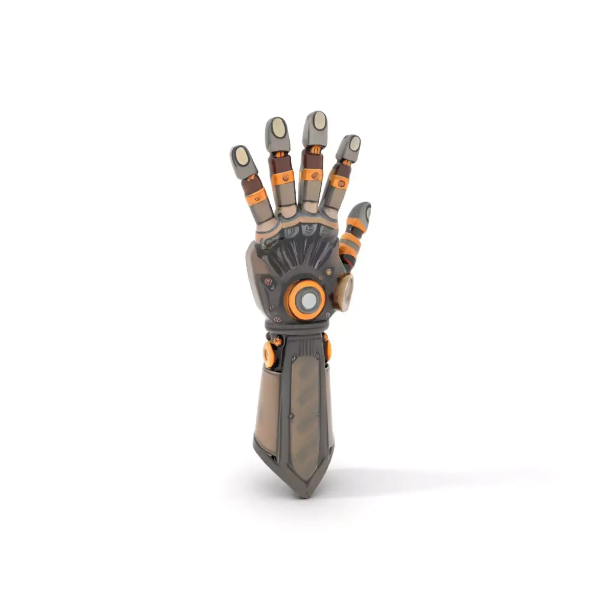 Steampunk Robotic Hand Model Pack Low-poly 3D model