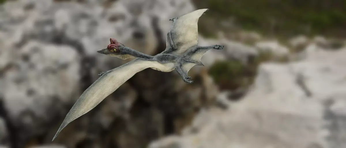 Quetzalcoatlus - Cretaceous Pterosaur Flying Reptile Low-poly 3D model