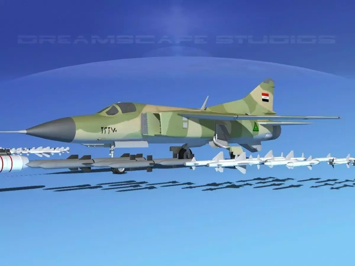 Mig 23 Flogger B V22 Iraq 3D model