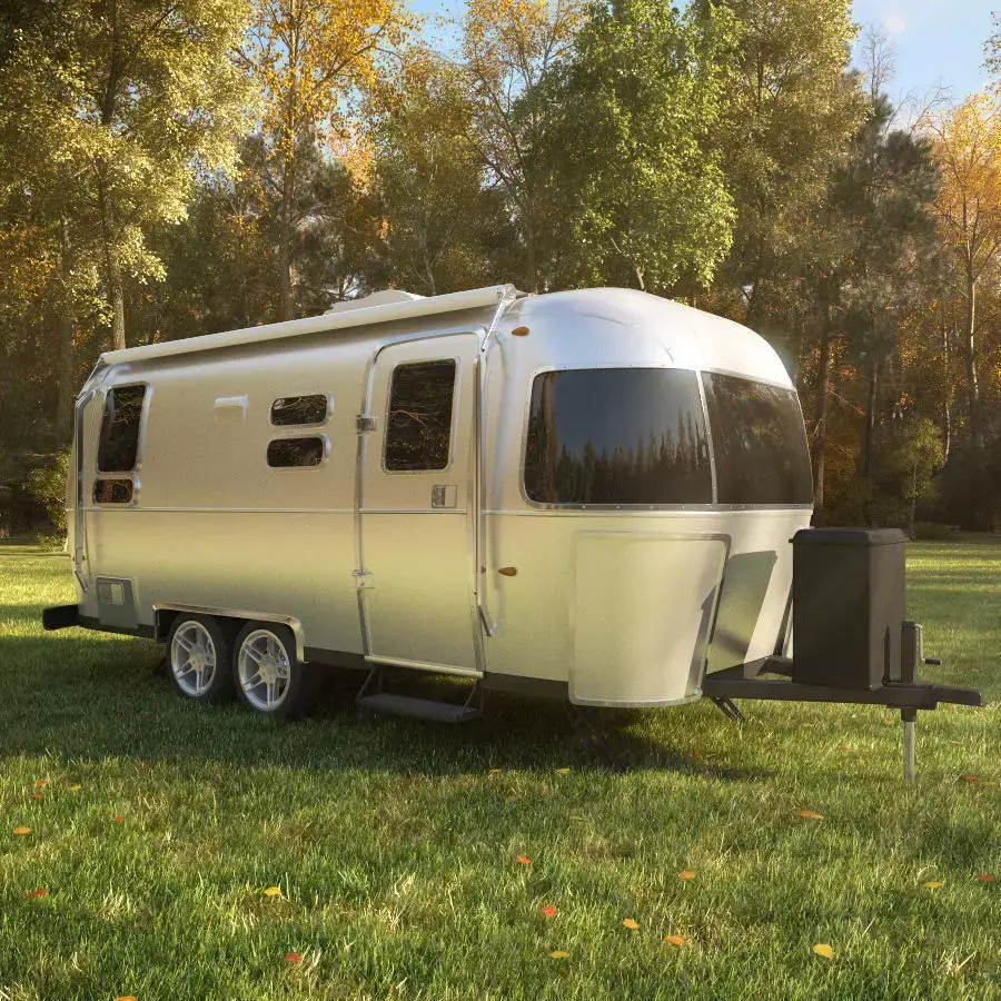 Airstream Flying Cloud trailer 2017 3D model