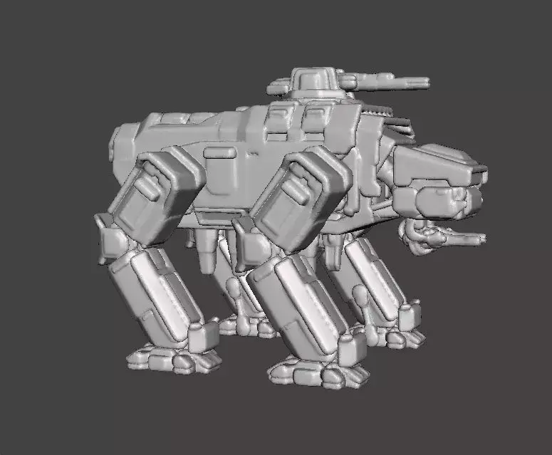 6MM SCALE AUTOMATON FACTORY WALKER MINIATURE MODELS  SCIFI GAMES 3D print model
