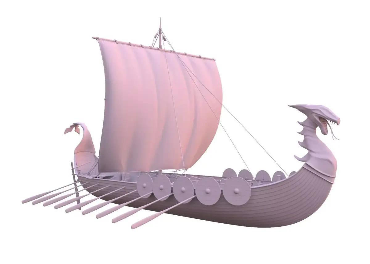 Drakkar Viking Ship 3D model purchase