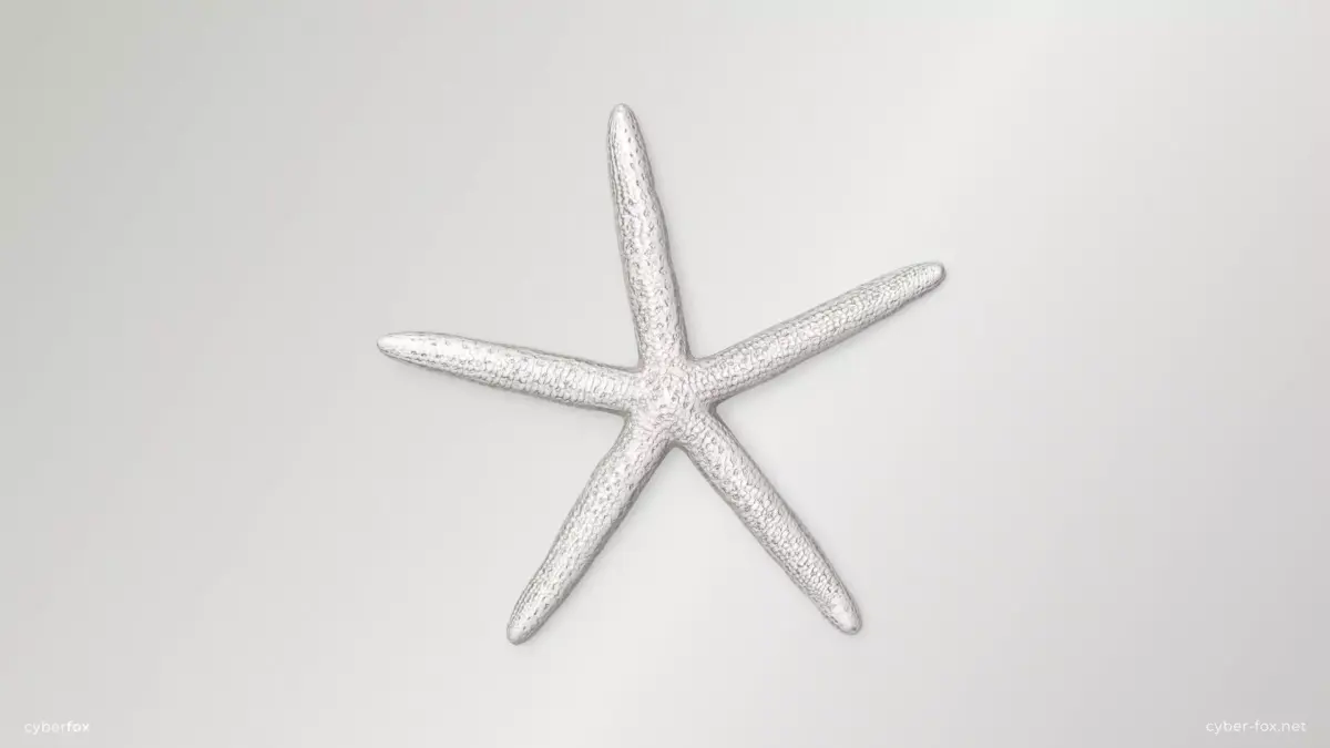 Finger Starfish Low-poly 3D model