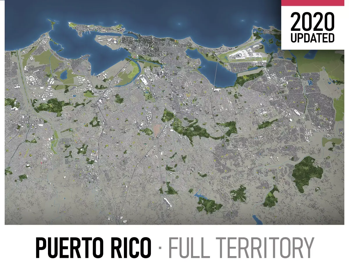 San Juan - Puerto Rico 3D Model Pack purchase