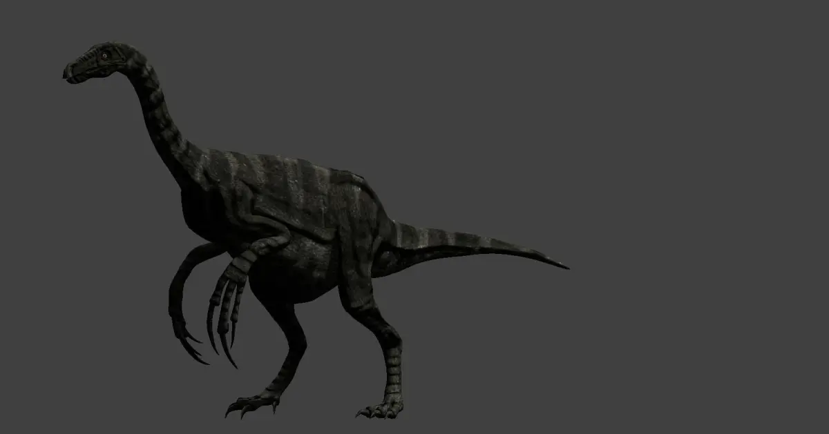 Therizinosaurus dinosaur Low-poly 3D model