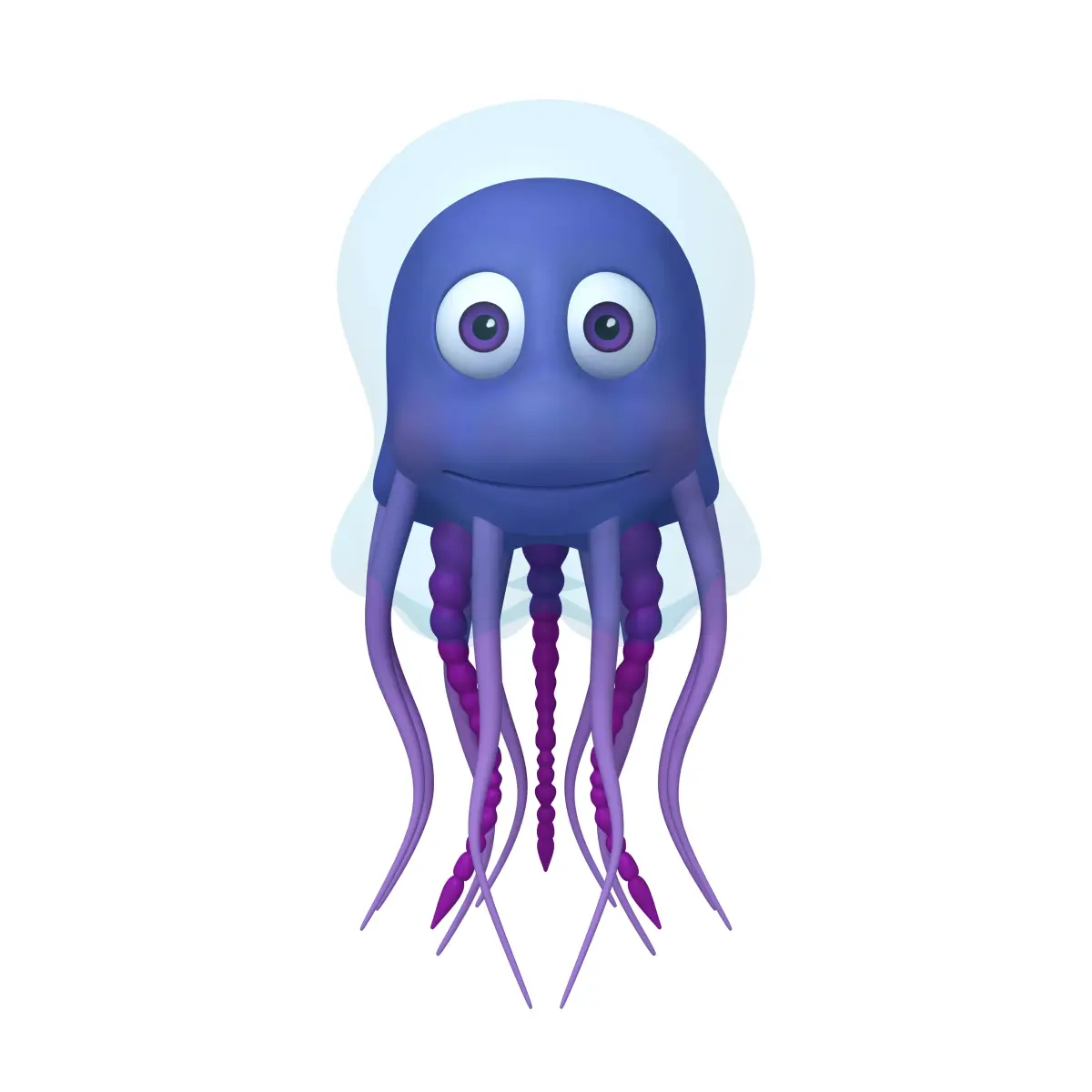 Jellyfish Cartoon 3D model purchase