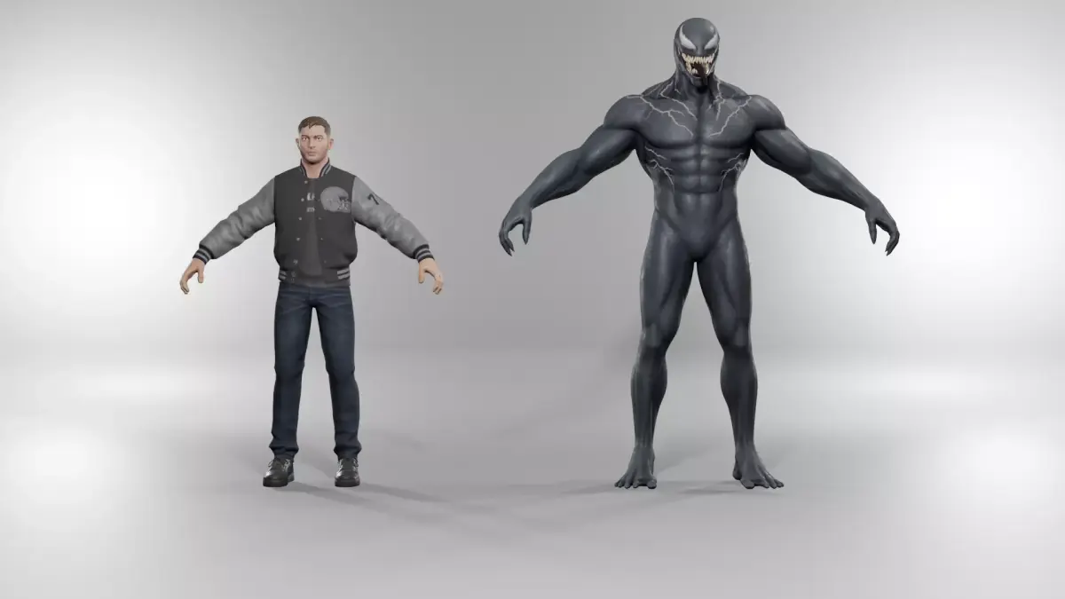 Eddie Brock And  Venom 3D model