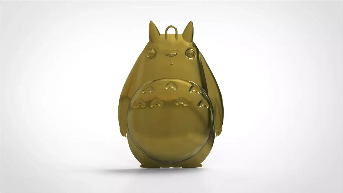 totoro gold figurine 3D print model
